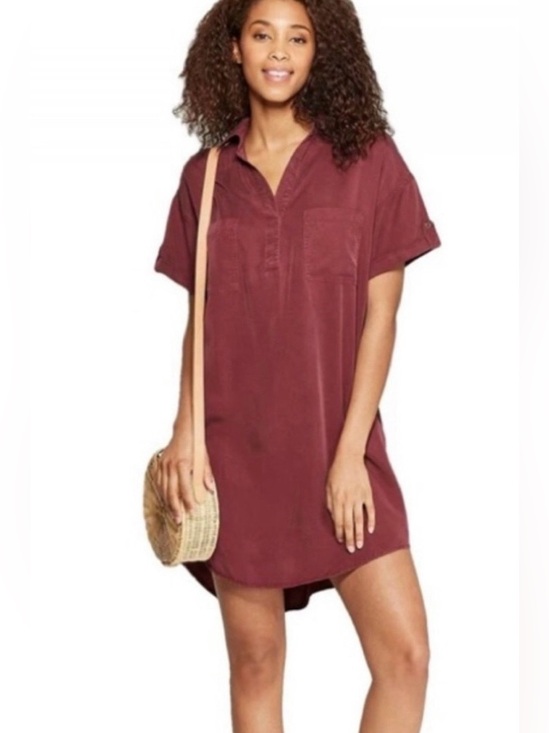 Universal Thread Dresses & Skirts - NWOT Universal Thread short sleeve utility shirt dress | SZ XS | V Neck |Pockets